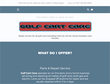Tablet Screenshot of golfcartcare.com